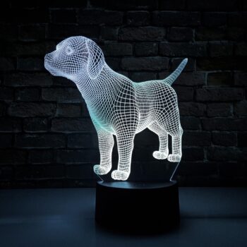 Luminária LED 3D Dog