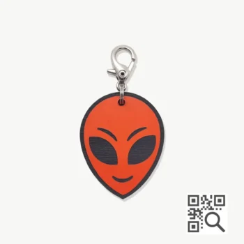 Tag de Identificação com QR Code Alienígena (E.T.) - Petscan