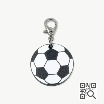 Tag de Identificação com QR Code Bola de Futebol - Petscan